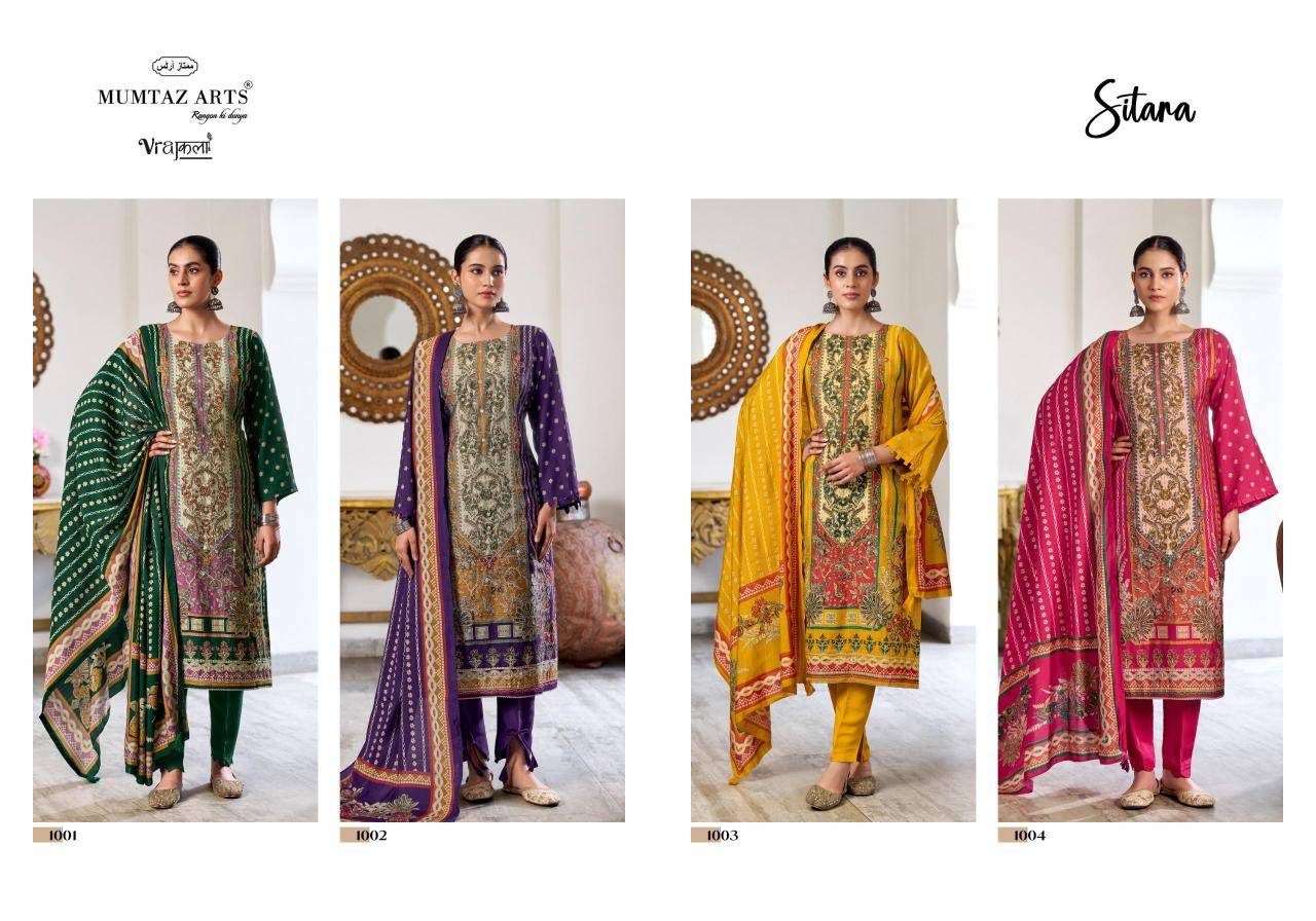 Mumtaz arts sitara Designer dress material wholesale